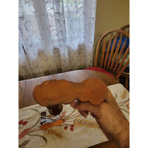 2 Vintage Frankoma Candle Holders 304 Double Candlesticks, Plainsman Brown - Picture 4 of 6